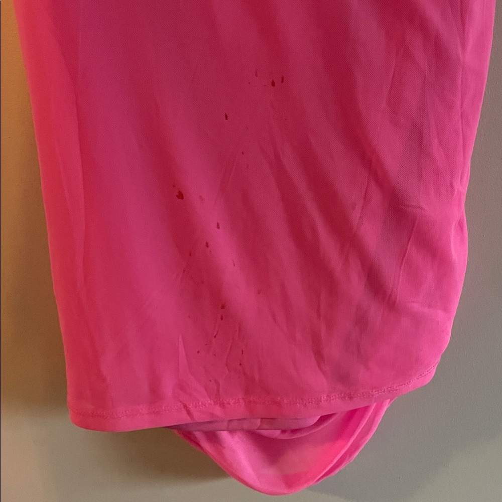 Haute Monde Vibrant Pink One Shoulder Dress - Picture 4 of 4